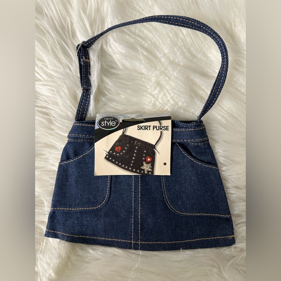 DENIM SKIRT PURSE NEW 🆕 🤖🤖 - Picture 1 of 5